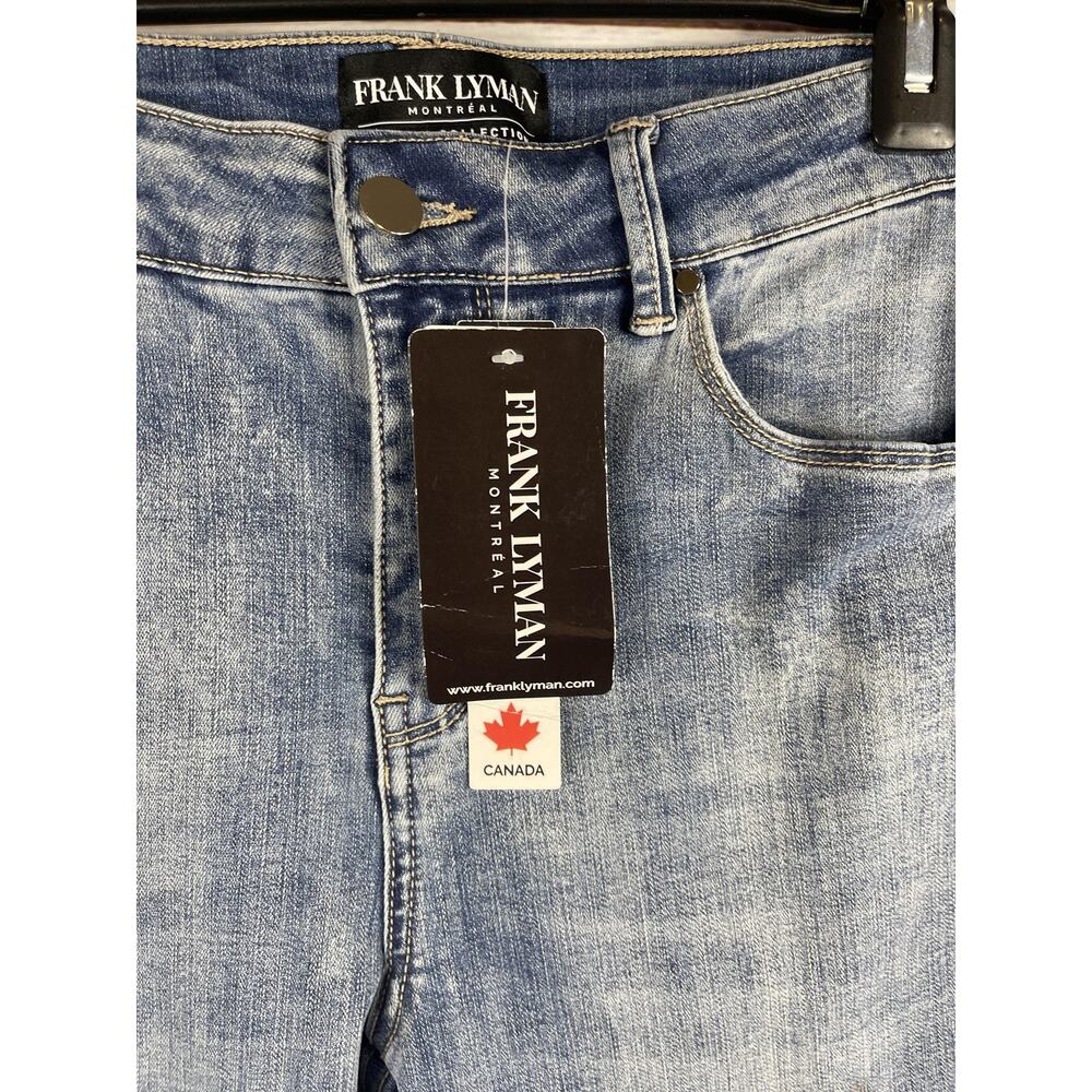Frank Lyman Jeans Women's Size Small Petit Floral High Rise Skinny Stretch Blue - Picture 5 of 10